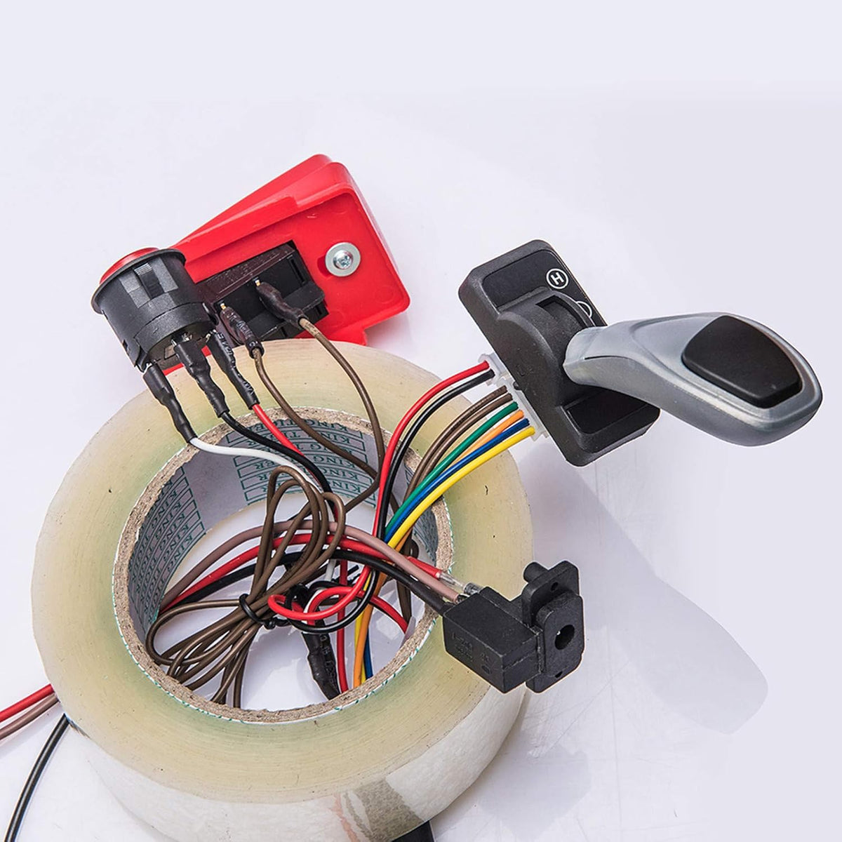 12 Volt Children Electric Car Wires and Switch Kit with 2.4G Bluetooth Remote Control and Receiver I515