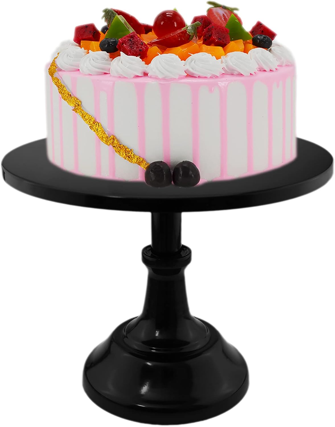 10 in Adjustable Height Black Cake Stand T44369