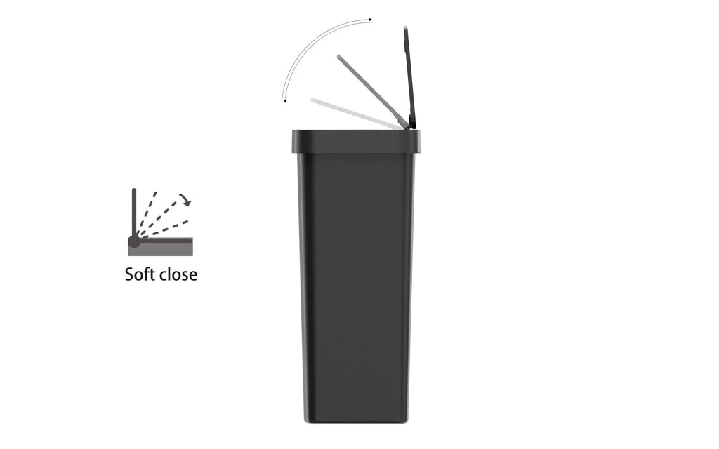 13.2 Gallon Black Motion Sensor Plastic Trash Can G35438