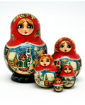 Wooden Stacking Snowman 5-Nest Doll R660645