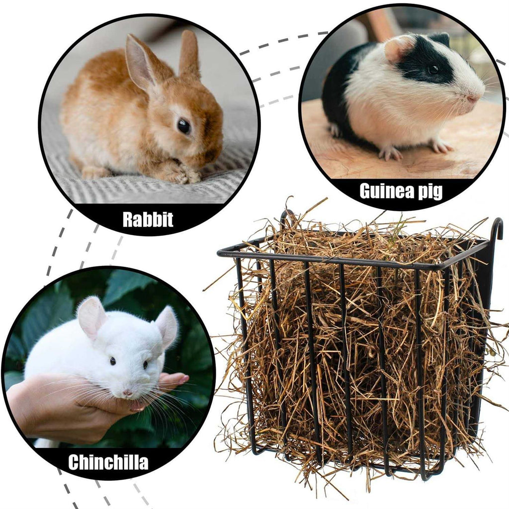 2PCS Rabbit Hay Feeder with Metal Frame M899438