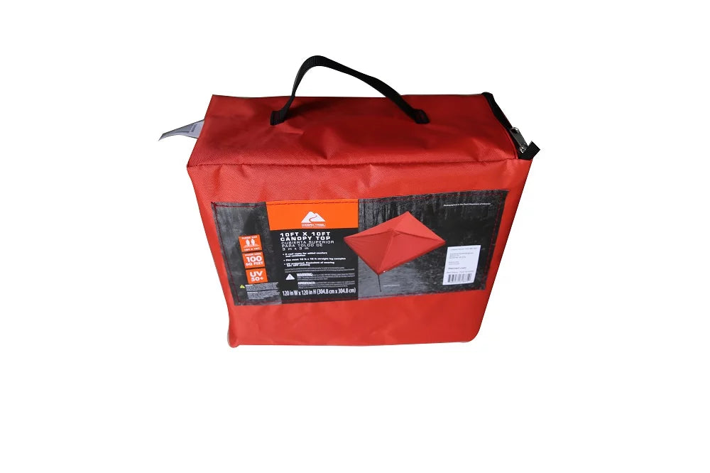 10' x 10' Top Replacement Cover for Outdoor Canopy, Red T290113