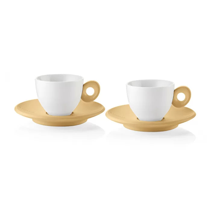 Set Of 2 Espresso Cups yellow X566