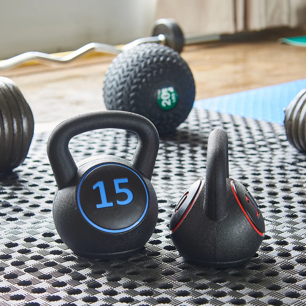 Wide Grip Kettlebell Set, 10lb 15lb 20lb Z377178