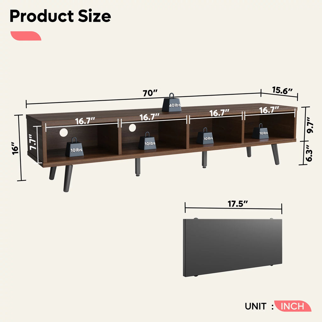 Mid Century Modern TV Stand with Storage P239