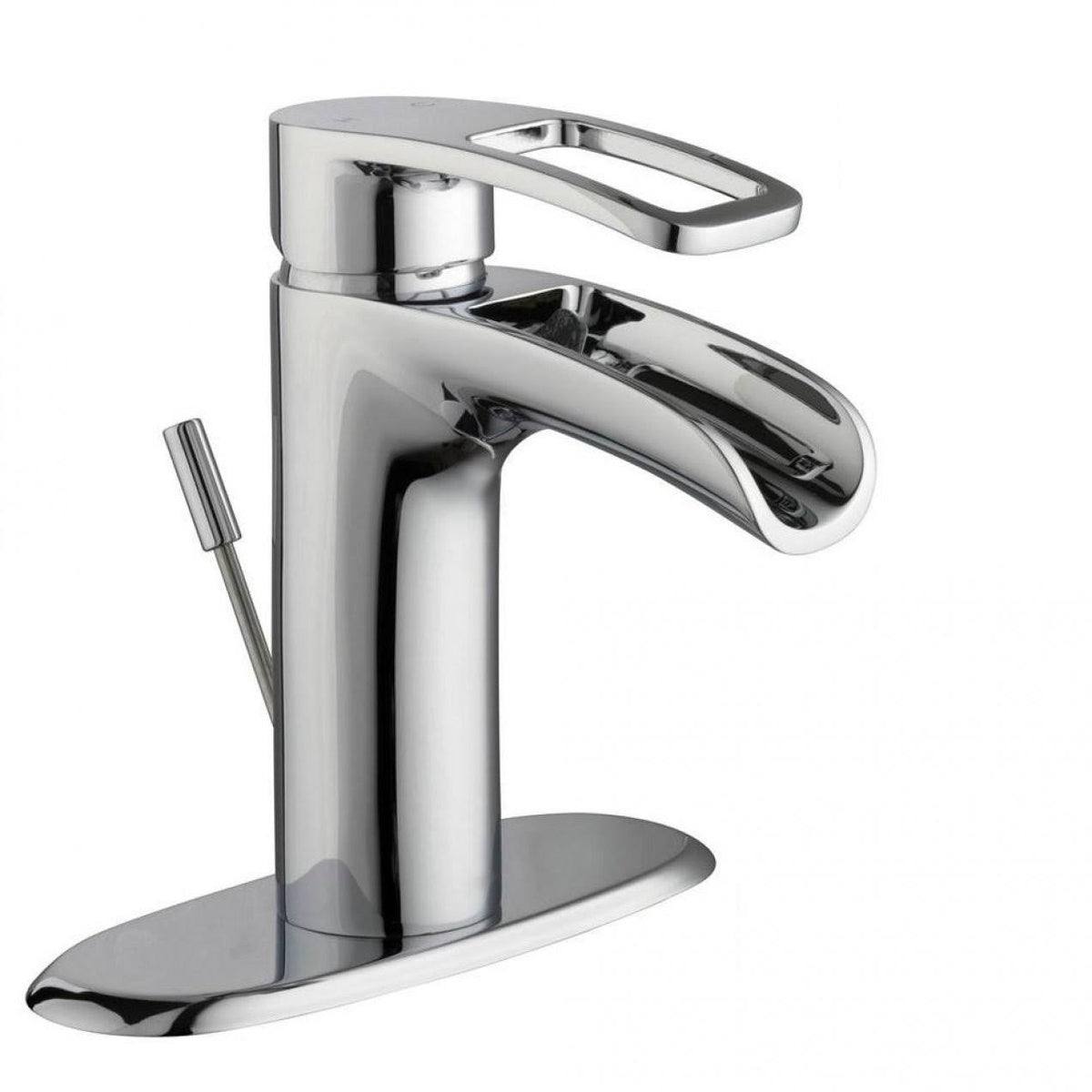 Bronze Single Hole Single-Handle Low-Arc Bathroom Faucet E8825