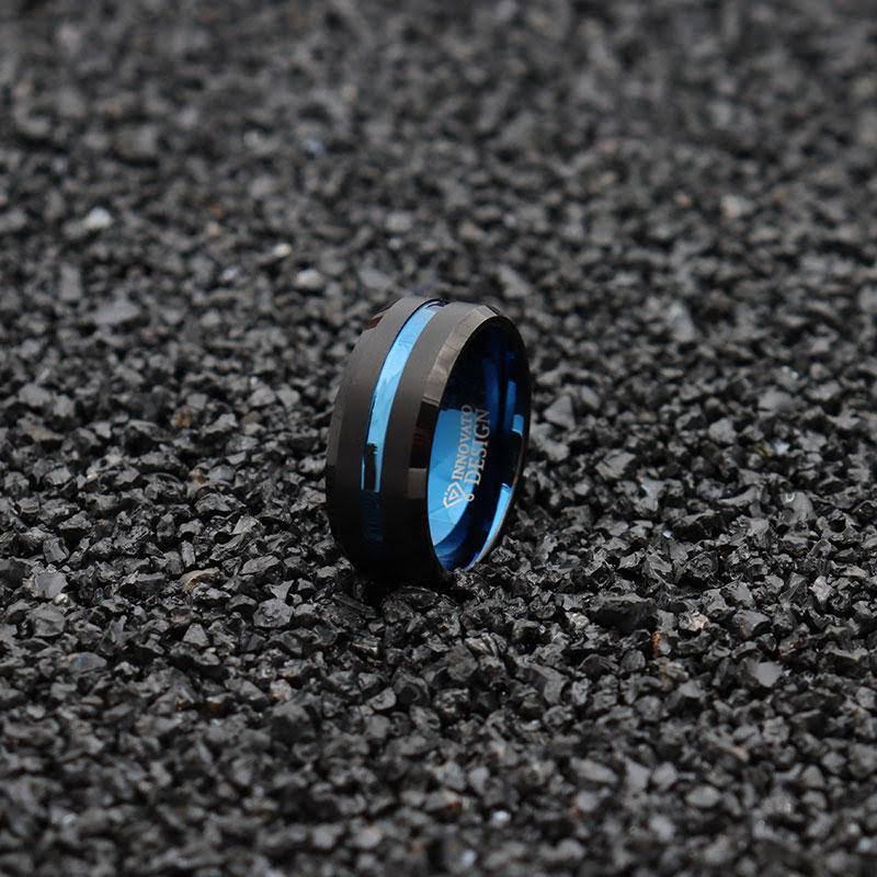 10mm Black Matte Tungsten Carbide Ring U696210