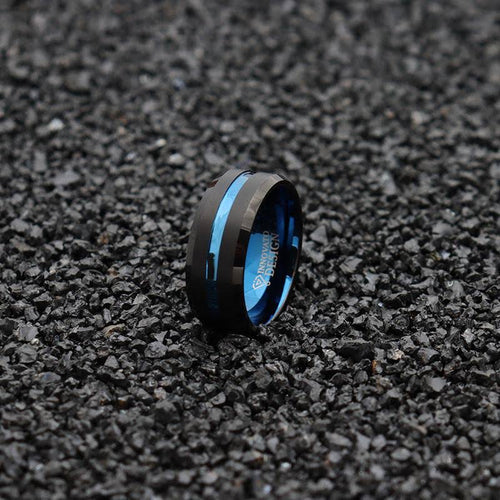 10mm Black Matte Tungsten Carbide Ring U696210