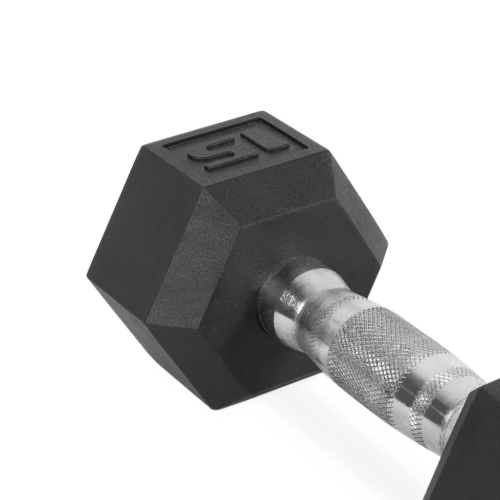 50lb Coated Hex Dumbbell Q91629