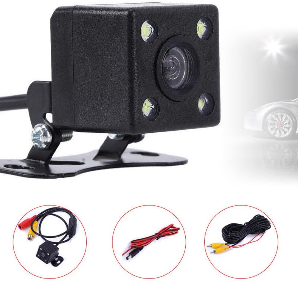 LED Backup Camera and Monitor, Waterproof High Definition 170 Degree Viewing Angle, Universal Mount + 7 Monitor Q489