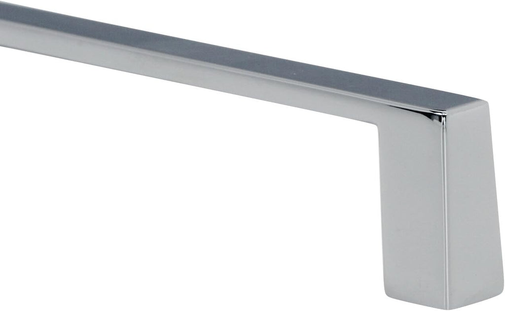 Chrome Square Cabinet Pull Handle 6 Hole Centers C4161