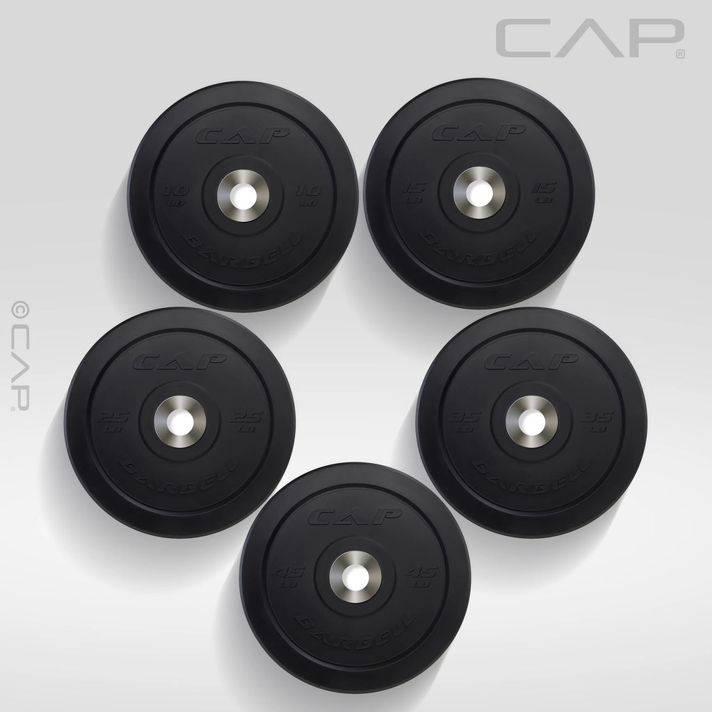 25 lb Black Olympic Bumper Plate Q414