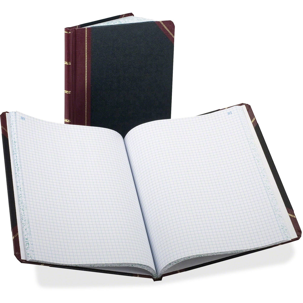 Black/Red 150 pages Accounting Bound Book T500649