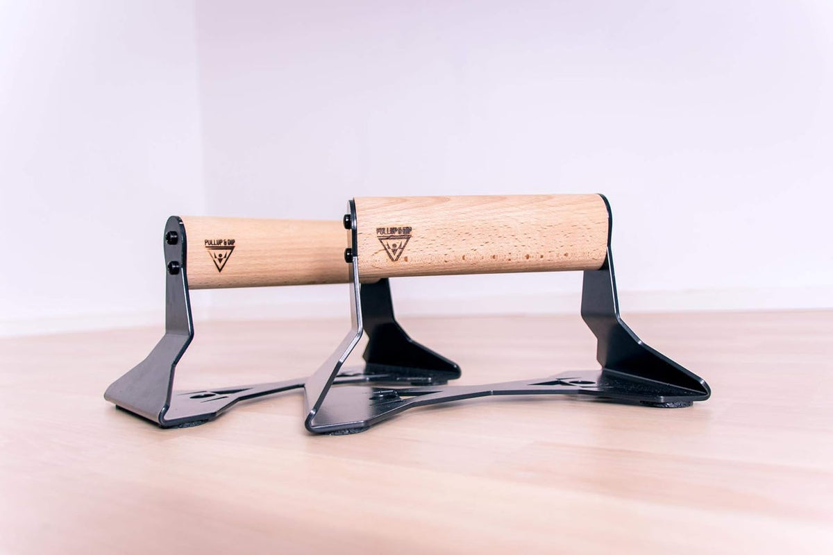 Wooden Push Up Bars with Steel Handles V10550
