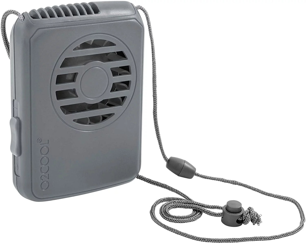 2 Rechargeable Portable Hands Free USB 3 Speed Necklace Fan I9375