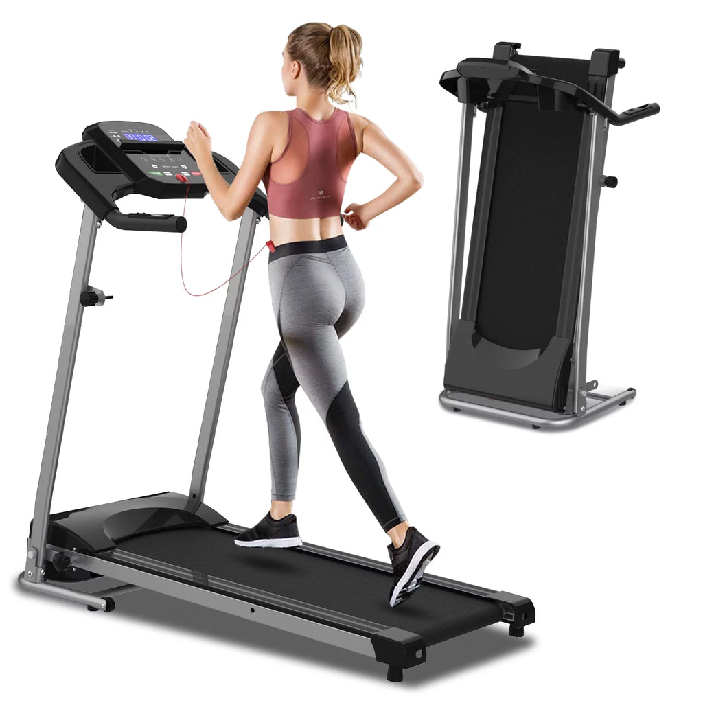 Portable Folding Treadmill Incline Electric Walking Running Machine H382706
