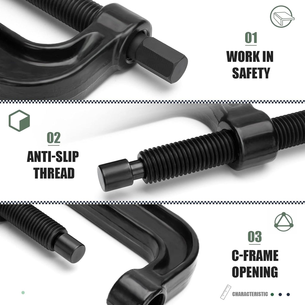 Ball Joint Press U Joint Removal Tool with 4-wheel Adapters H48996