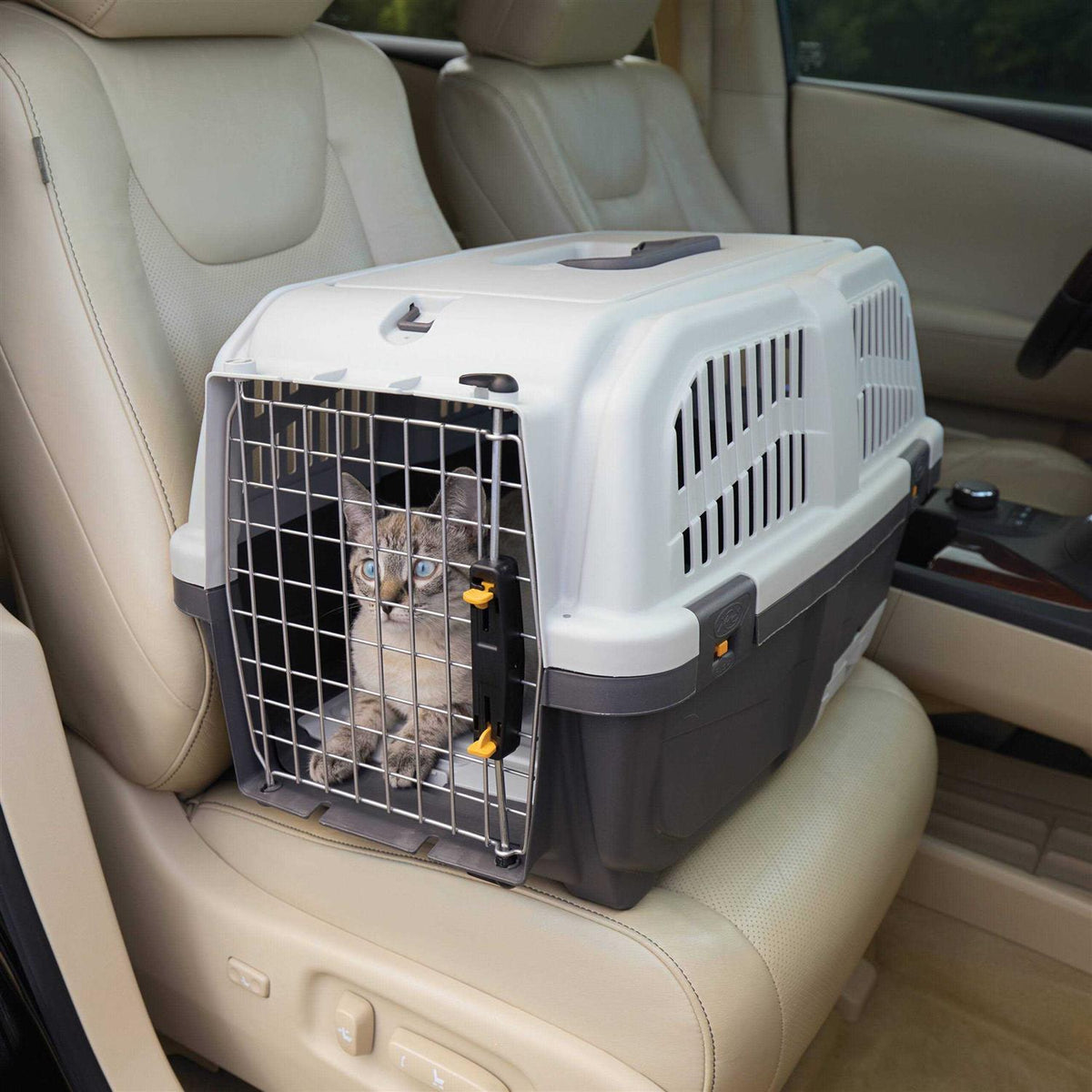 24” Plastic Cat Carrier with Litter Pan G2952