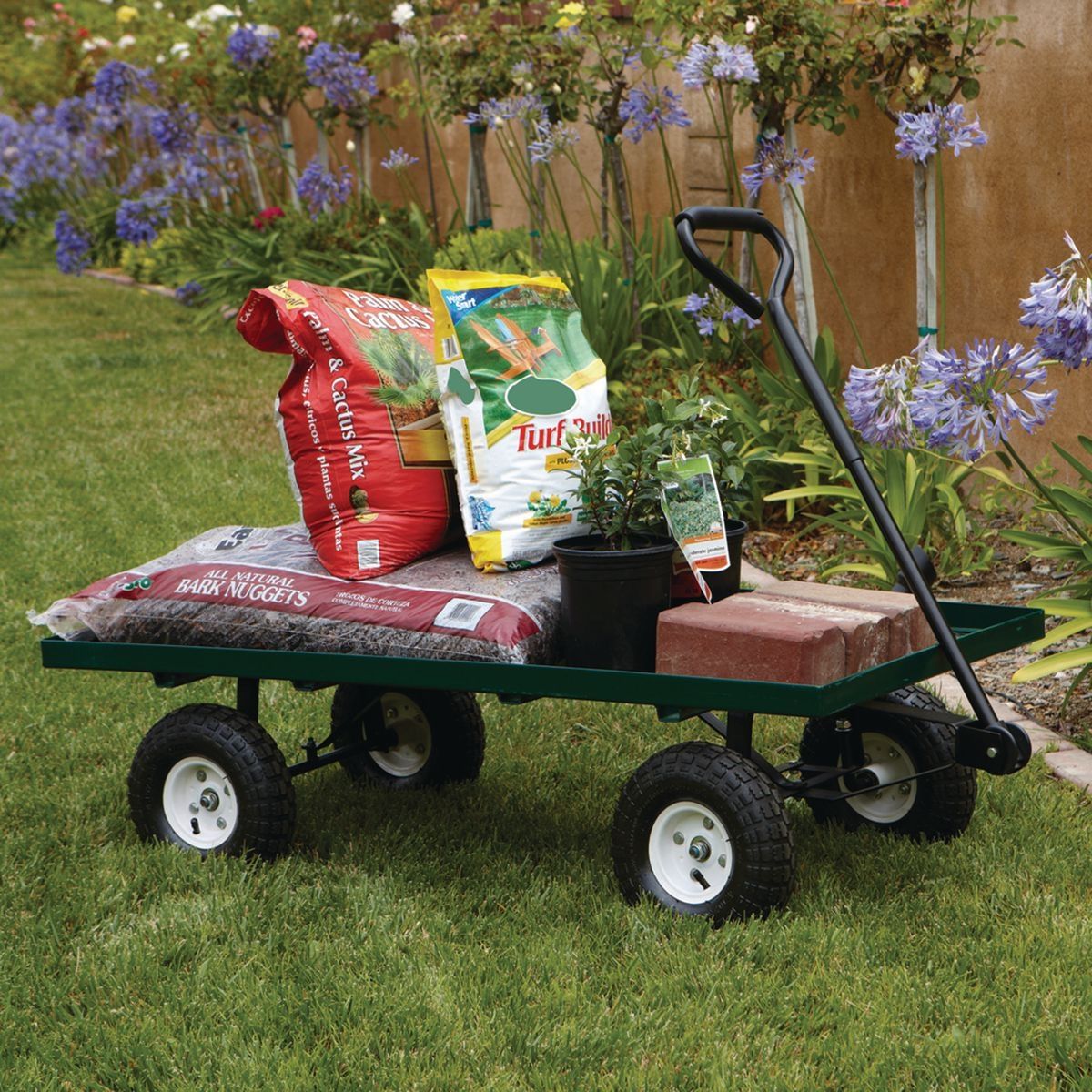 1000 lb. Capacity Mesh Deck Steel Wagon A7359