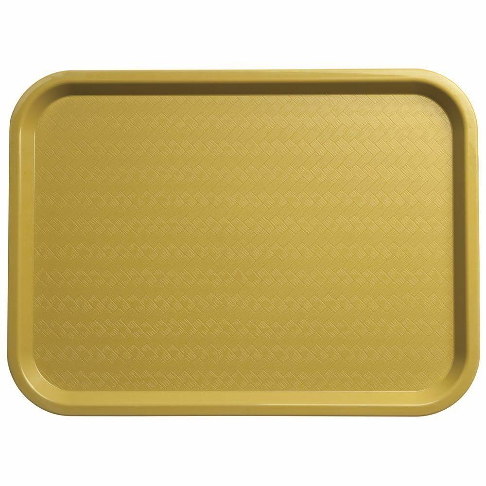 Black Polypropylene Basketweave Cafe Tray J119822