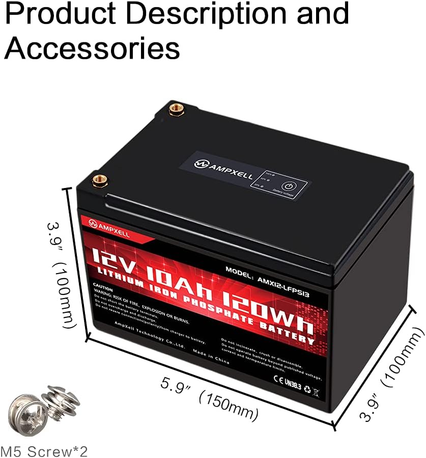 12V 8Ah LiFePO4 Deep Cycle Battery N43185