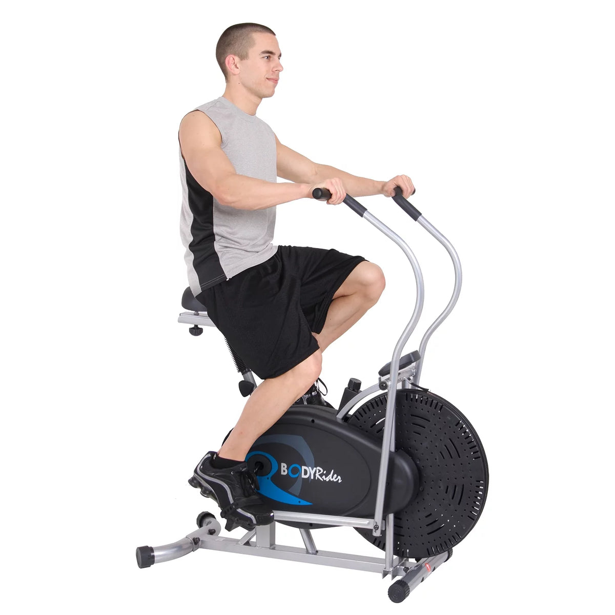 Upright Gel Seat Fan Bike with Looped Pedals B76758