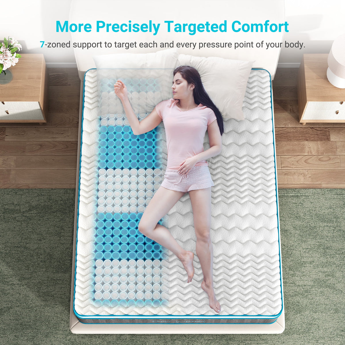 Full Size 10 inch Hybrid Mattress N462486