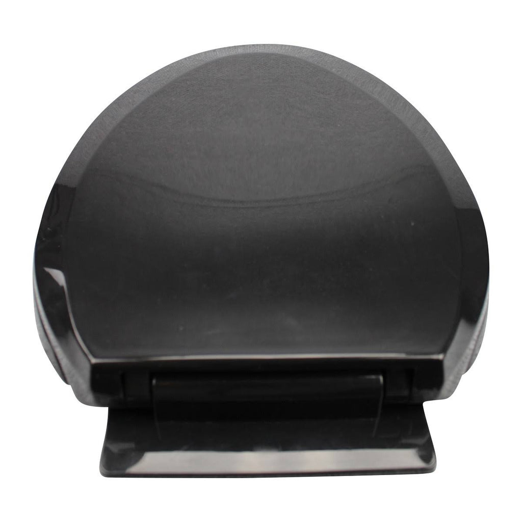 2 No Slam Easy Close Black Plastic Elongated Toilet Seat Q99954
