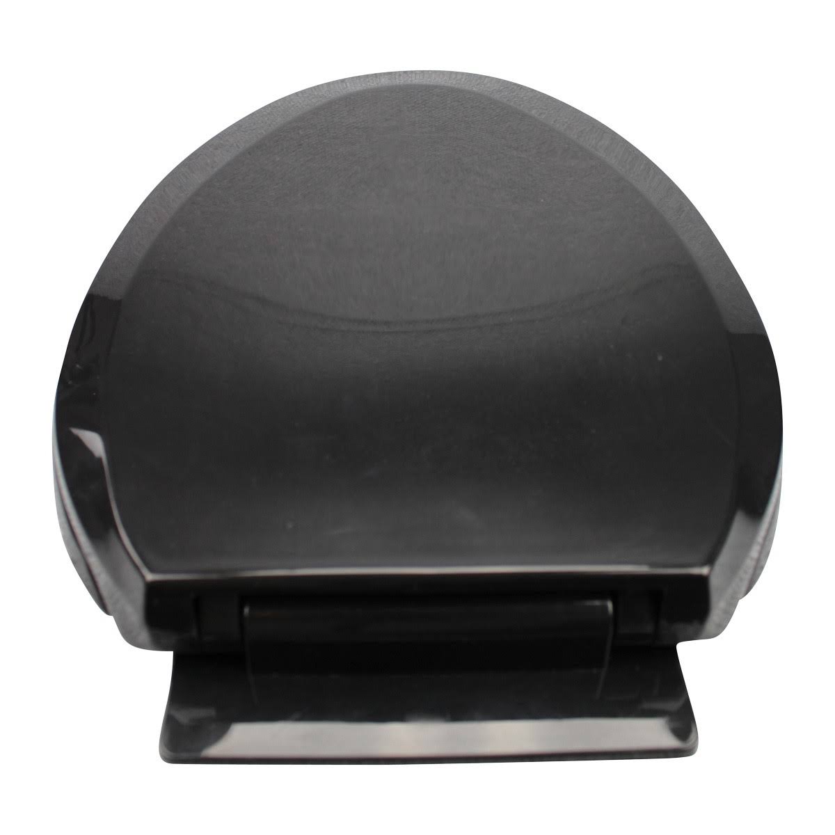 2 No Slam Easy Close Black Plastic Elongated Toilet Seat Q99954