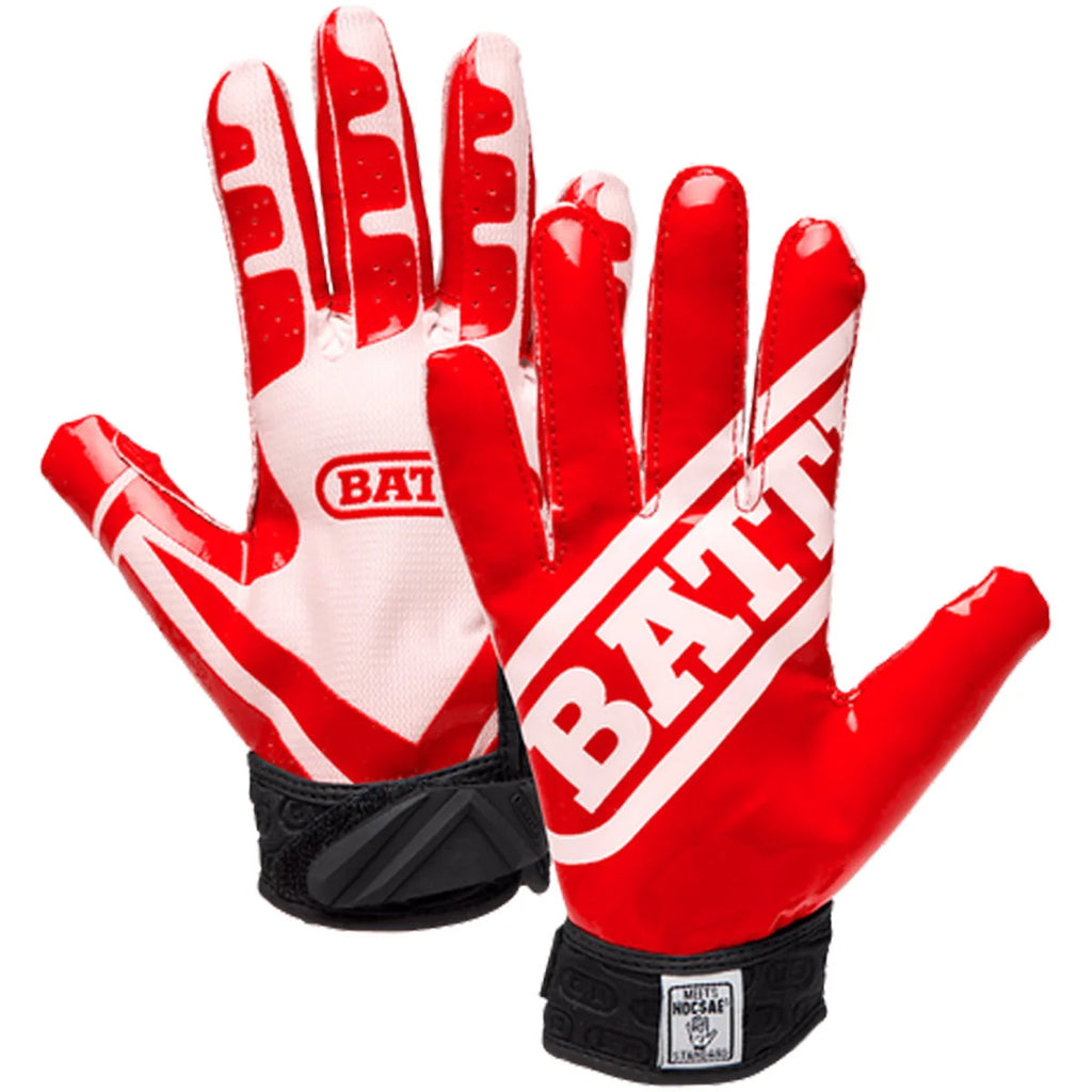 Red/White Ultra-Stick Football Gloves I124645