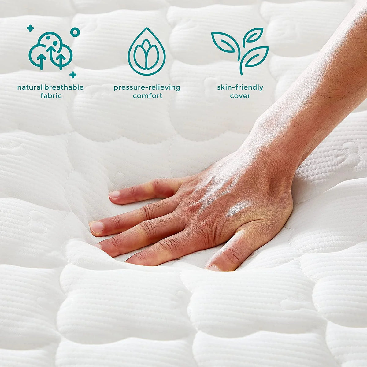 8 Inch Gel Memory Foam Hybrid Twin Mattress X8487