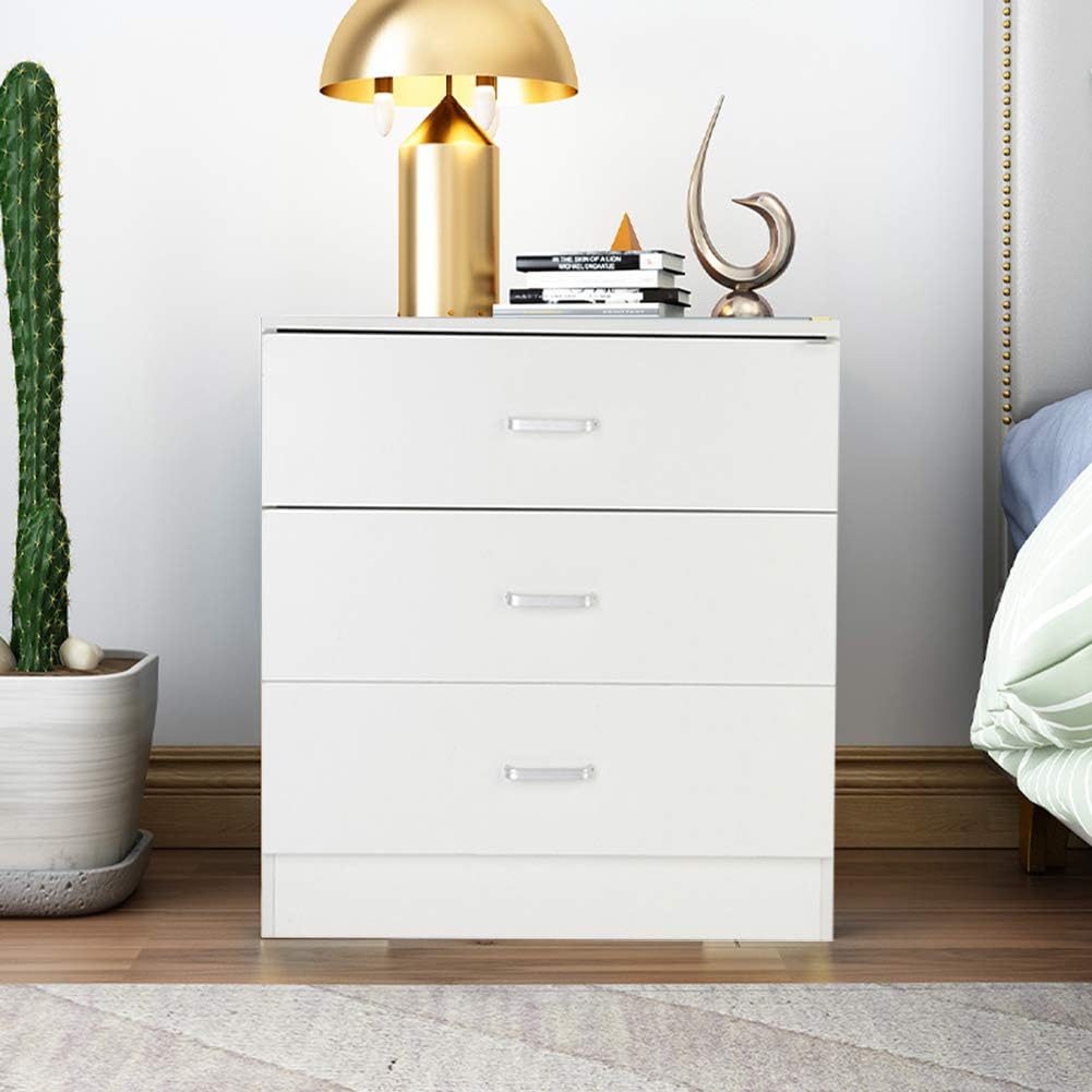 White 6 Drawer Wood Dresser I293458
