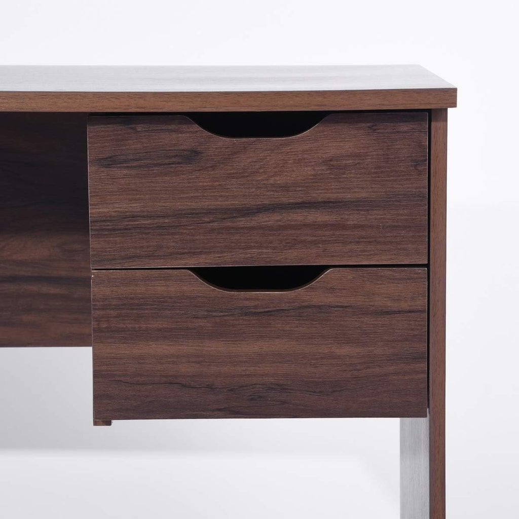 Computer Desk with Drawer 35.4 in Wood Workstation T37938