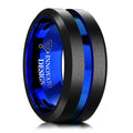 10mm Black Matte Tungsten Carbide Ring U696210
