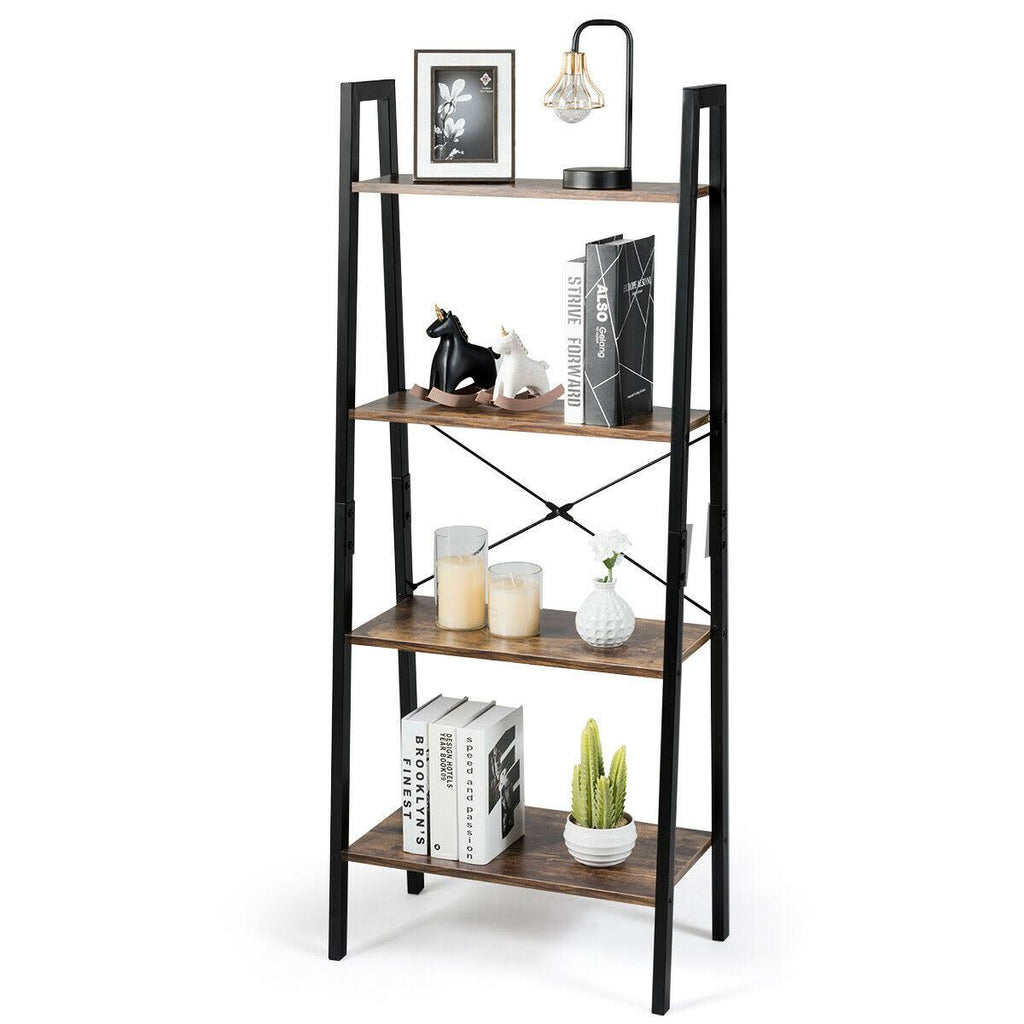 4-Tier Ladder Shelf Bookcase B242602