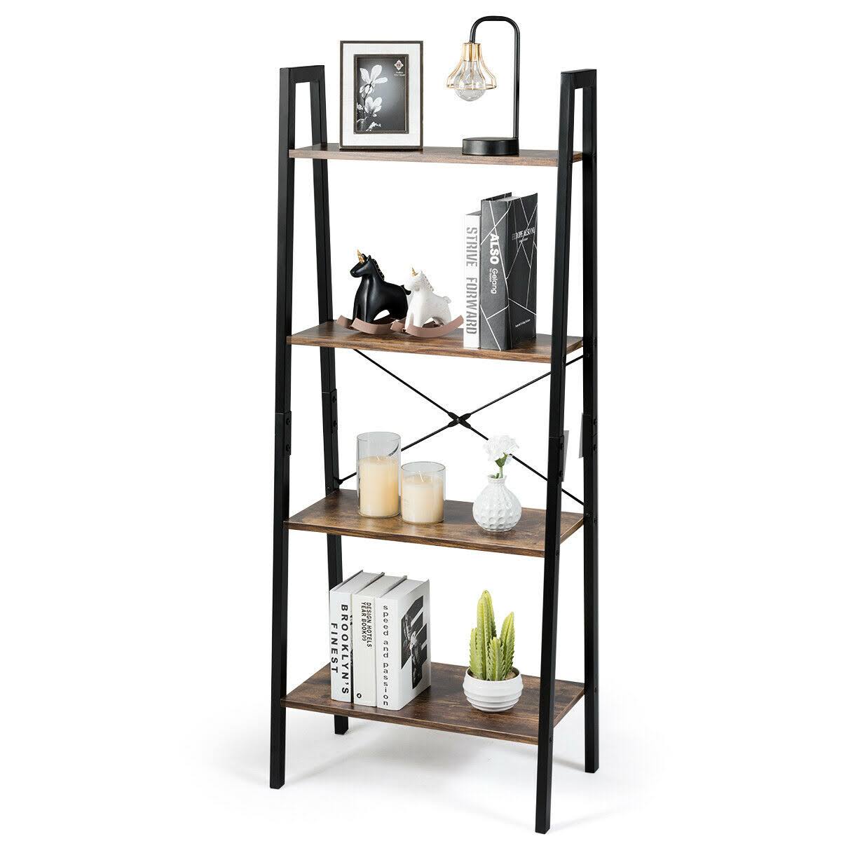 4-Tier Ladder Shelf Bookcase B242602