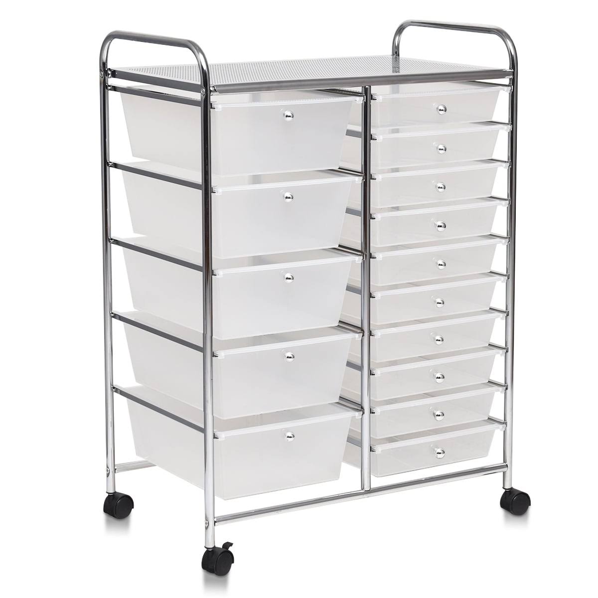 15 Drawer Rolling Cart with Wheels F63026