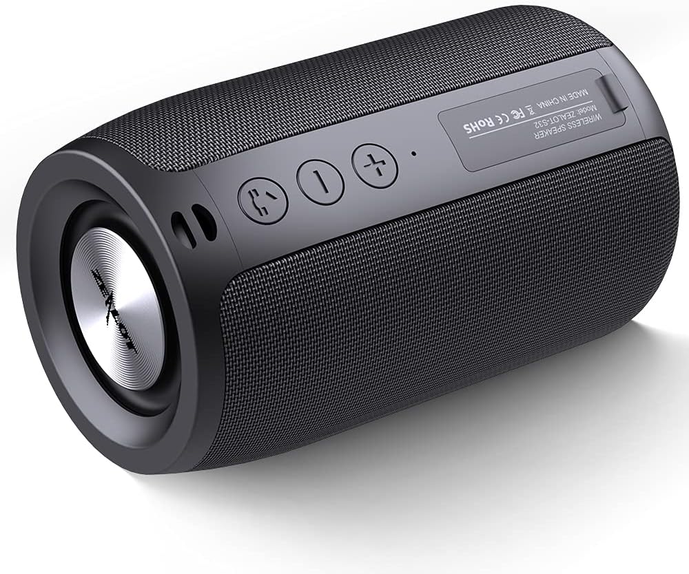 Portable Bluetooth Speaker, Mini Wireless Speaker Waterproof IPX5, Black P959454