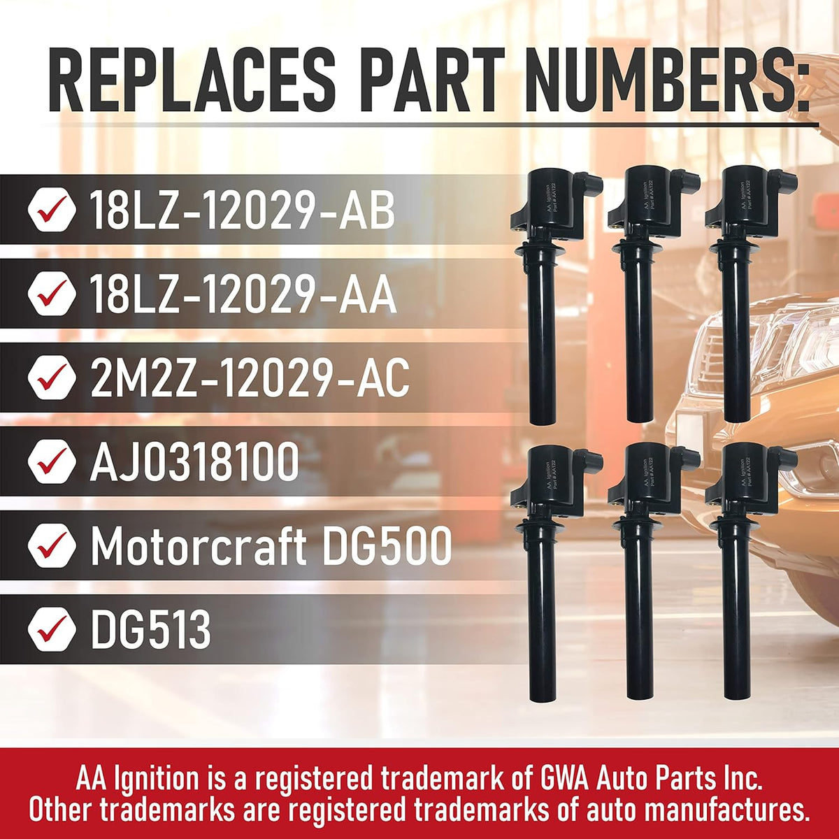 Ignition Coil Pack Set of 6 B478