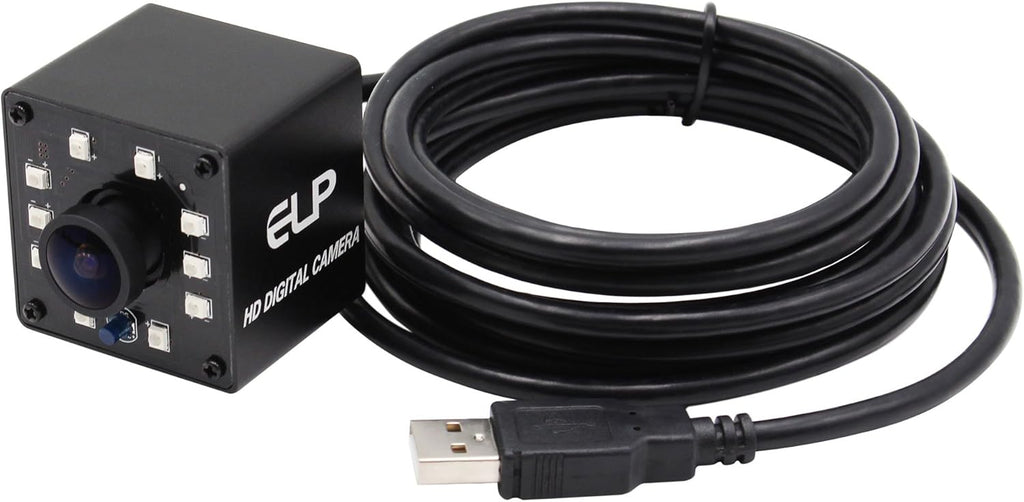 1080P Wide Angle Fisheye IR LED USB Webcam Camera T413