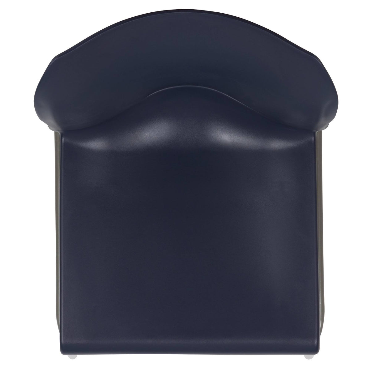 Navy Contoured Stack Chair with Sled Base N974250