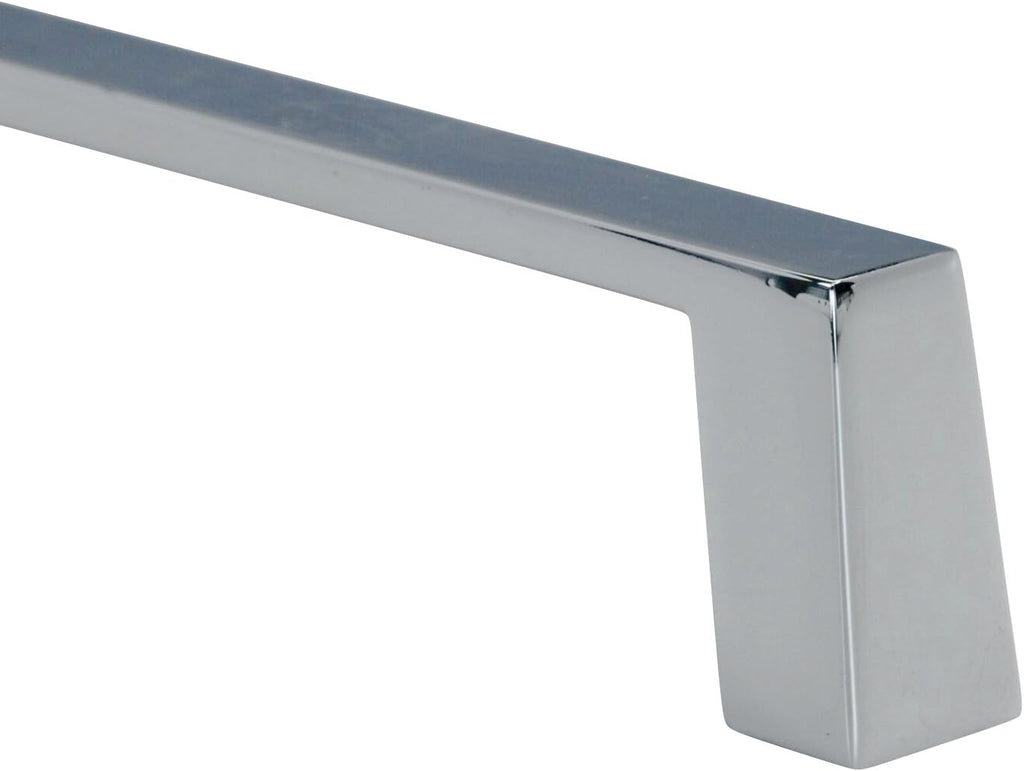 Chrome Square Cabinet Pull Handle 6 Hole Centers C4161