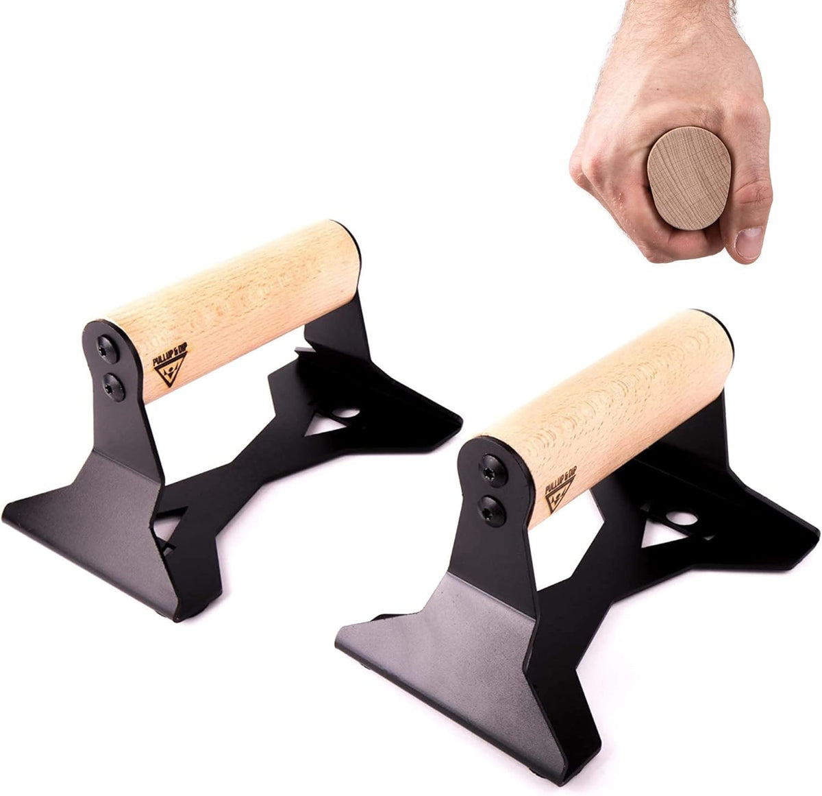 Wooden Push Up Bars with Steel Handles V10550