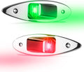LED Navigation Side Lights, Green and Red, Stainless Steel, 12 Volts O709
