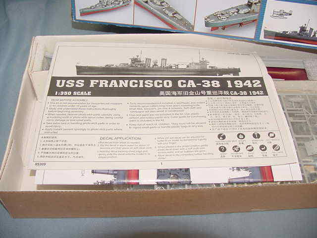 1/350 USS San Francisco CA-38 1942 E6209