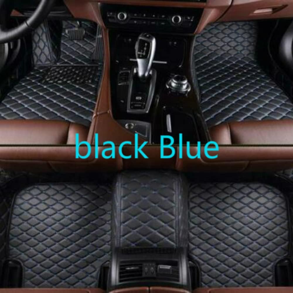 Dark Brown Leather Car Floor Mats I797230