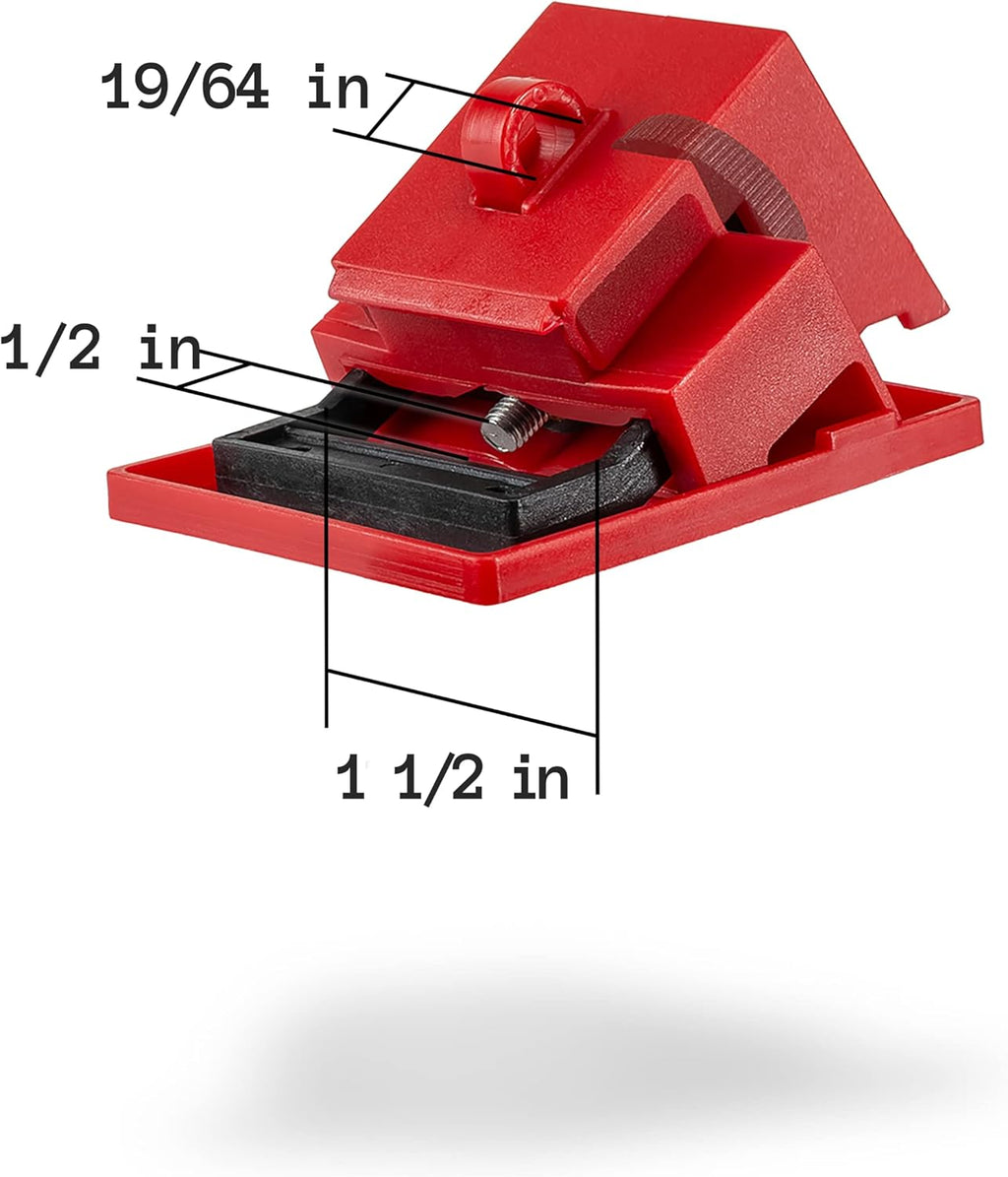 Breaker Lockout Tagout Kit with Red Safety Padlocks, Hasps and Tags U57284