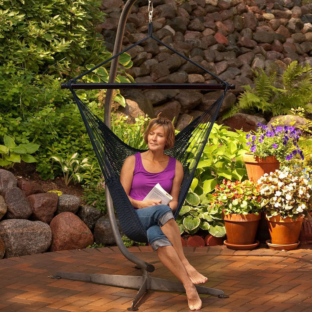 Navy Blue Hanging Rope Chair S500764