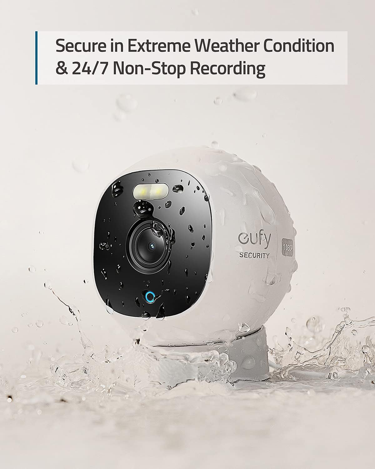 Outdoor Security Camera with 1080p Resolution, Spotlight, Color Night Vision, IP67 Weatherproof G3765