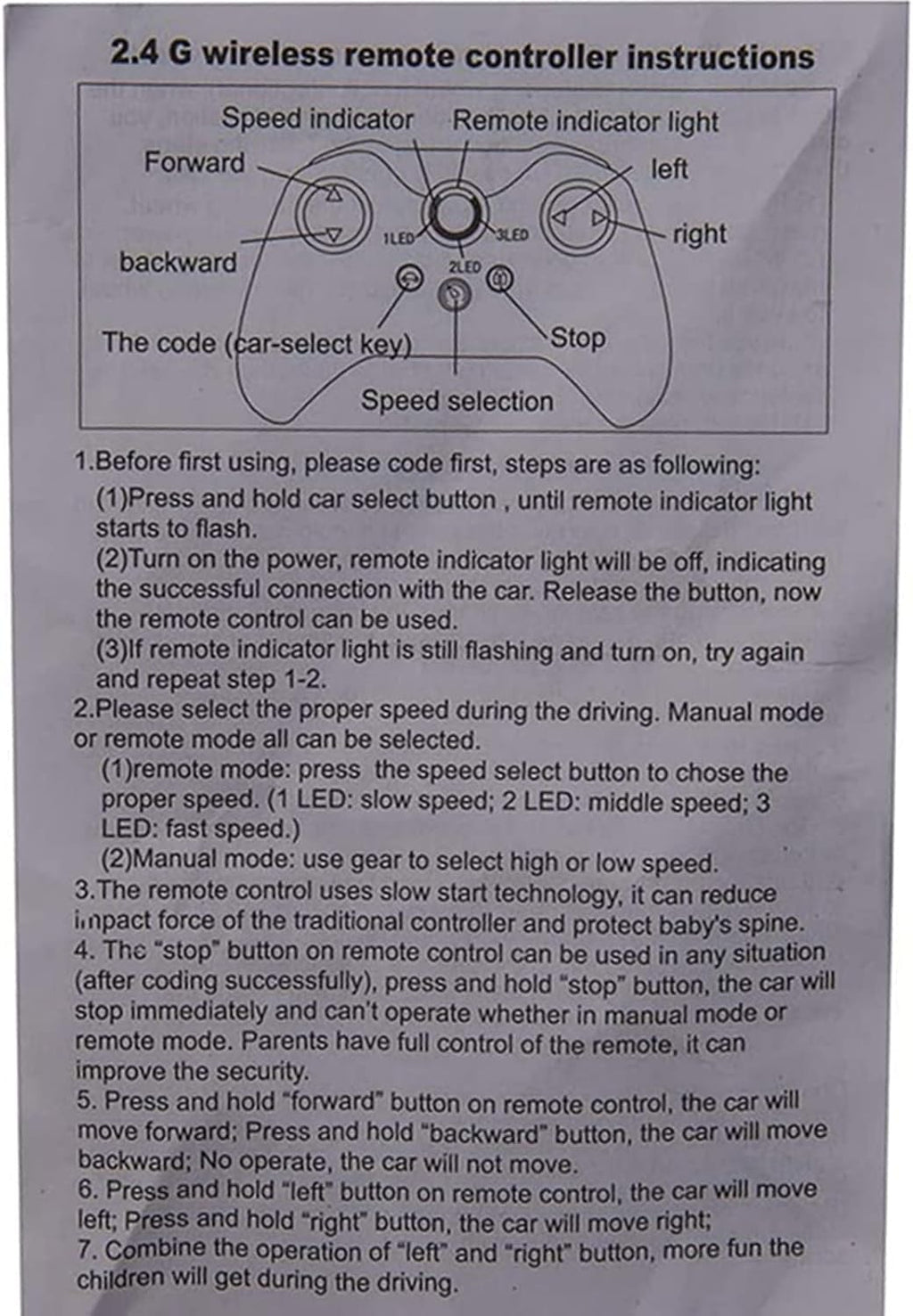 12V Children's Electric Car Bluetooth Remote Control Receiver Z81607